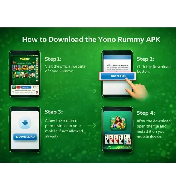 download Yono Rummy APK for android steps