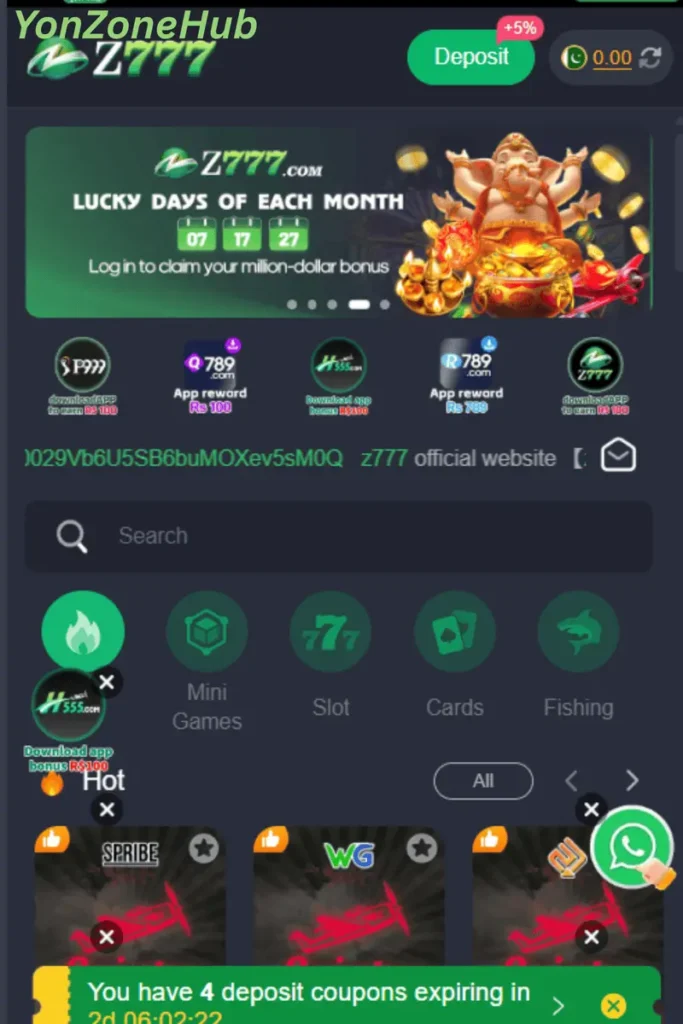 z777 bonus offers