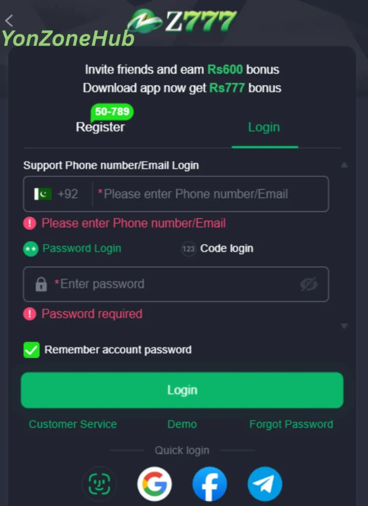 z777 registration guide