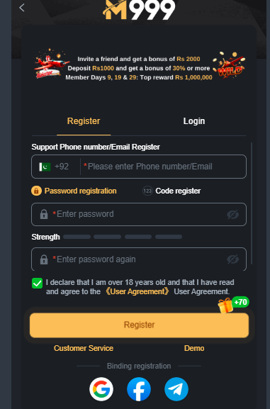 Account registration guide