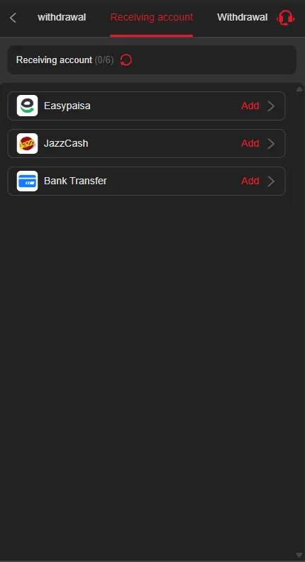 withdrawal options