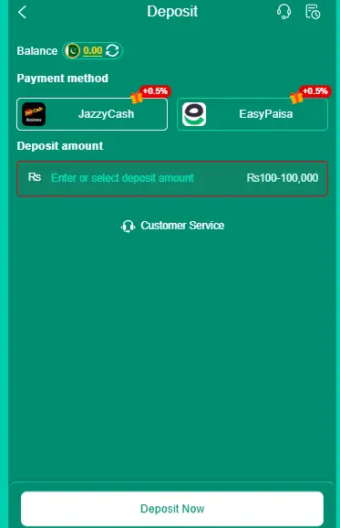 88KA-deposit options