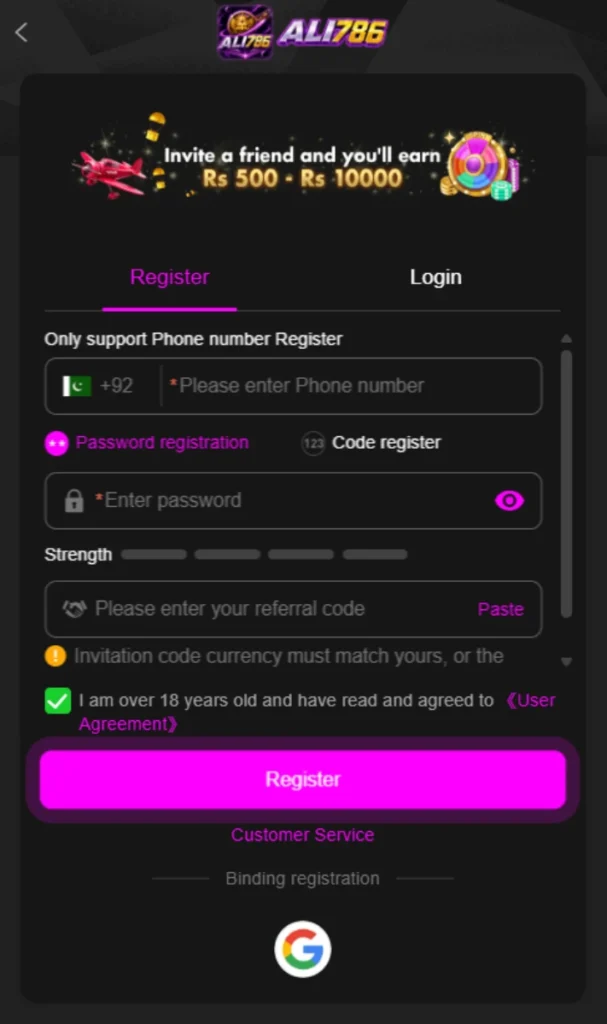 Signup-process